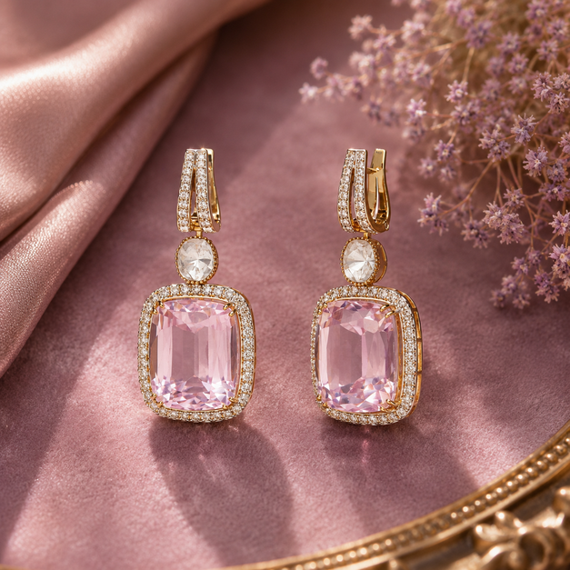 kunzite earrings